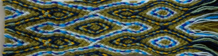 Andean-style hand-held loop braid by Ingrid Crickmore