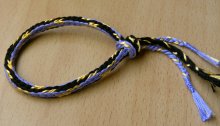 'Doug's Braid' - 7-loop round spanish-type fingerloop braid, loopbraider.com