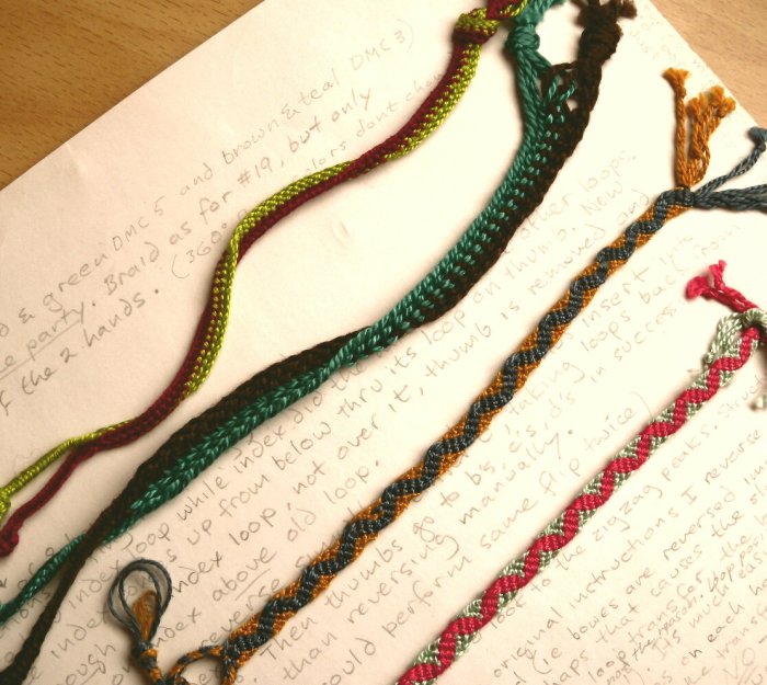 Medieval loop braids: Broad lace party, Lace endented of VIII bowes