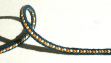 Barleycorn braid, a.k.a Grene d'org, Green Dorg fingerloop braid, 15th C.