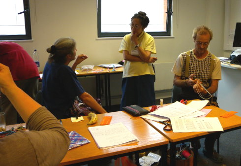 Ingrid Crickmore's Loop braiding class at Braids 2012