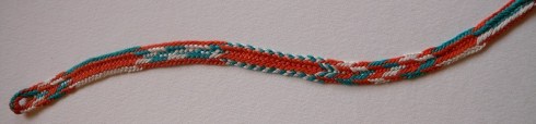 10-loop flat double braid, pattern sampler
