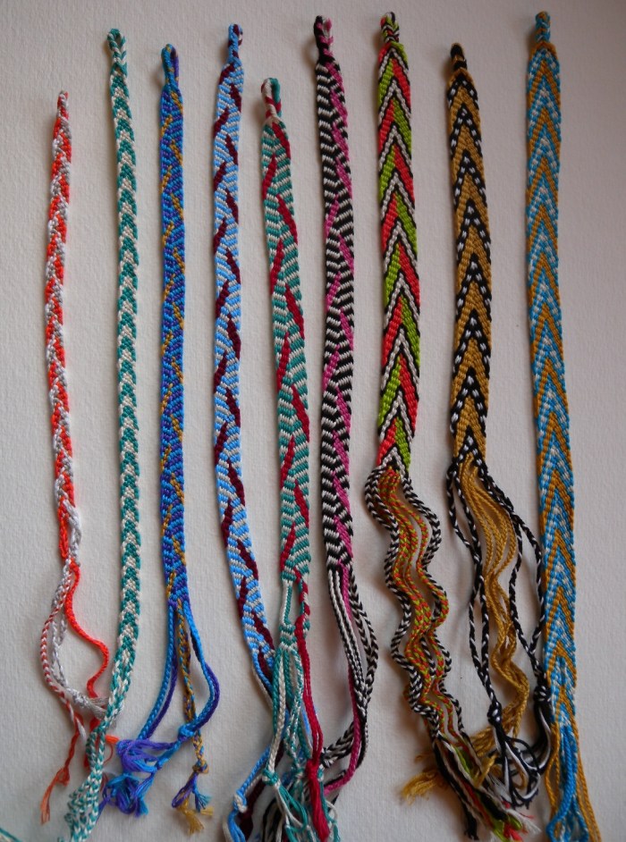 finger weaving, tabby weave