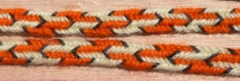 7-loop flat braid, finger loop braiding