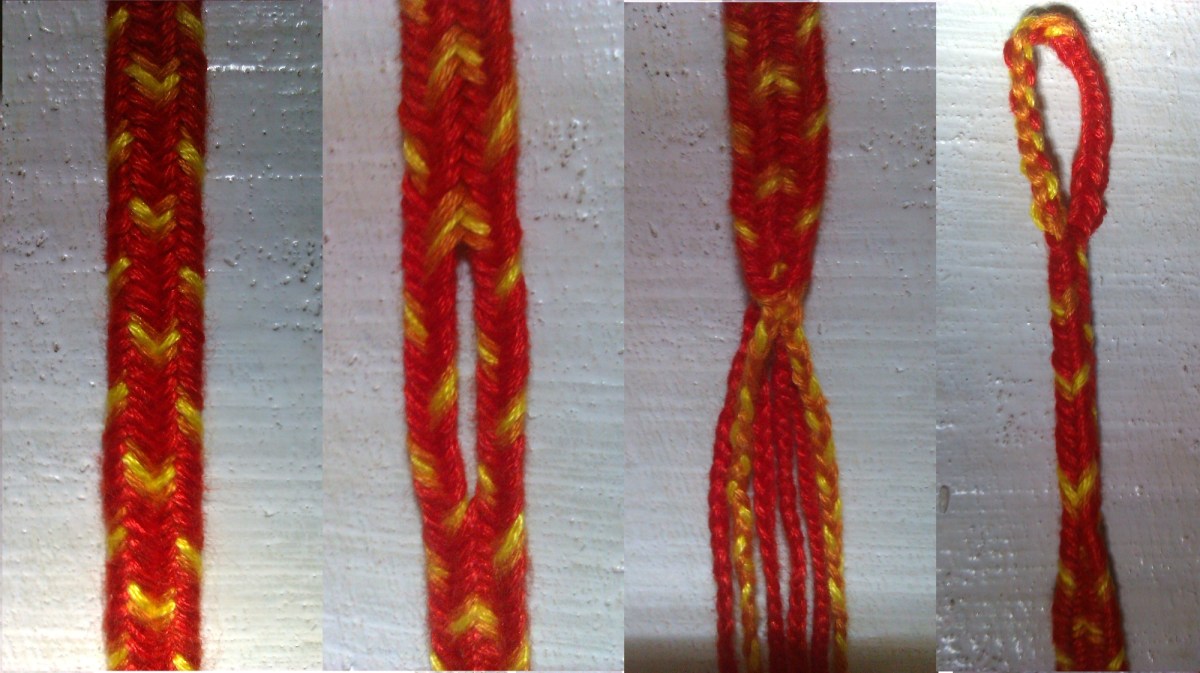 9-loop flat braid, by Victoria on the blog Alcarinwe