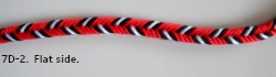 7-loop D-shaped 'unorthodox' fingerloop braid