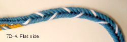 7-loop D-shaped 'unorthodox' fingerloop braid