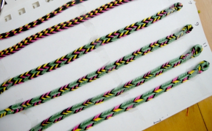 20+ Triangle braid color-patterns, 5 to 11 loops | Loop Braiding
