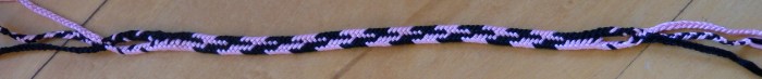 5-loop flat braid with Dark-Light Alternations pattern, loopbraider.com